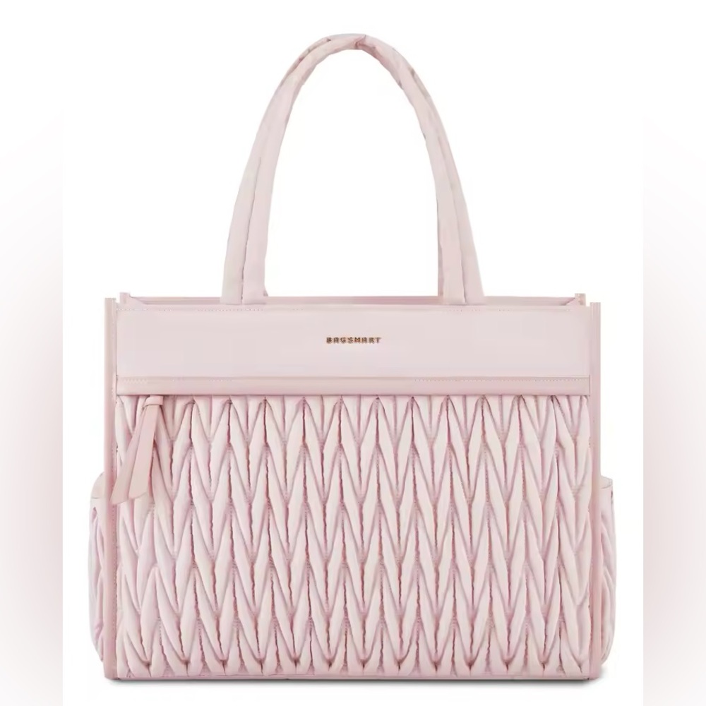 Pale Pink Woven Tote
